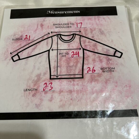 Saint + Sofia Crewneck Pullover Textured Sweater Red Women's L Lightweight - Picture 5 of 5